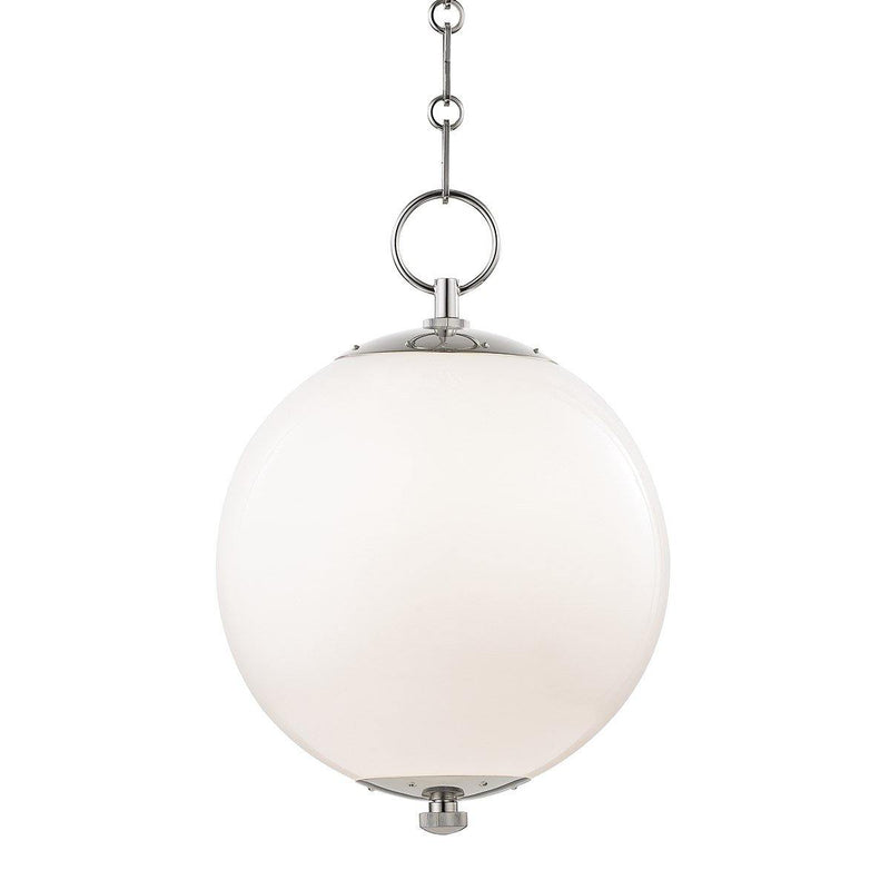 Polished Nickel Sphere No.1 Pendant by Hudson Valley Lighting