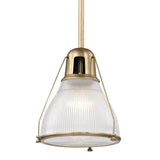 Haverhill Pendant by Hudson Valley, Finish: Brass Aged, Size: Large,  | Casa Di Luce Lighting