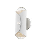 Immo Wall Sconce by Mitzi, Color: White, Finish: Nickel Polished,  | Casa Di Luce Lighting