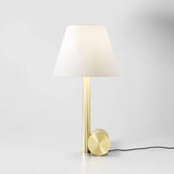 Calee XS Table Lamp by CVL, Shade: White Chinette-CVL, Finish: Satin Graphite-CVL,  | Casa Di Luce Lighting