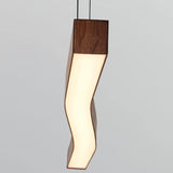Camur LED Linear Suspension Pendant by Cerno, Color Temperature: 2700K, 3500K, Wood Color: Walnut-LZF, Walnut Dark Stained-Cerno,  | Casa Di Luce Lighting