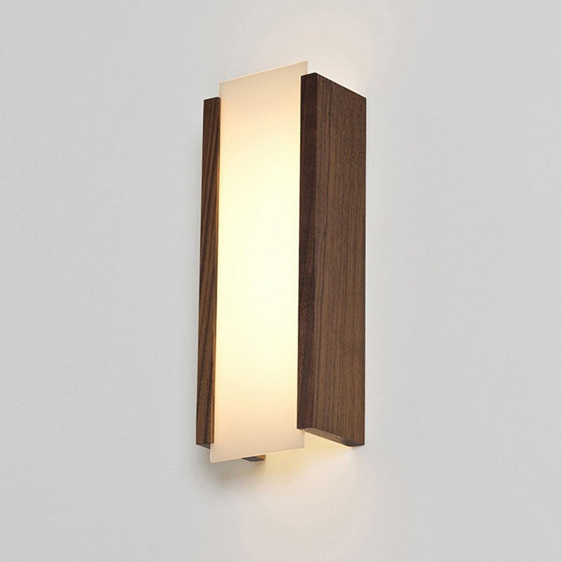 Capio Wall Sconce by Cerno, Finish: Walnut Dark Stained, Color Temperature: 2700K, Size: Small | Casa Di Luce Lighting