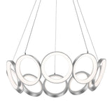 Antique Silver Oros LED Large Chandelier by Kuzco Lighting