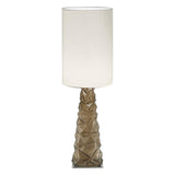 Chaotic Table Lamp by Sylcom, Color: Amethyst, Shade: Ivory, Size: Small | Casa Di Luce Lighting