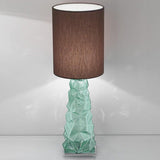 Chaotic Table Lamp by Sylcom, Color: Clear, Blue, Smoke, Grey, Ocean - Sylcom, Topaz - Sylcom, Amethyst, Milk White Clear - Sylcom, Shade: Ivory, Gravel, Wenge, Size: Small, Large | Casa Di Luce Lighting