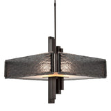 Carlyle Chandelier by Hammerton, Color: Frosted Granite-Hammerton Studio, Finish: Heritage Brass,  | Casa Di Luce Lighting