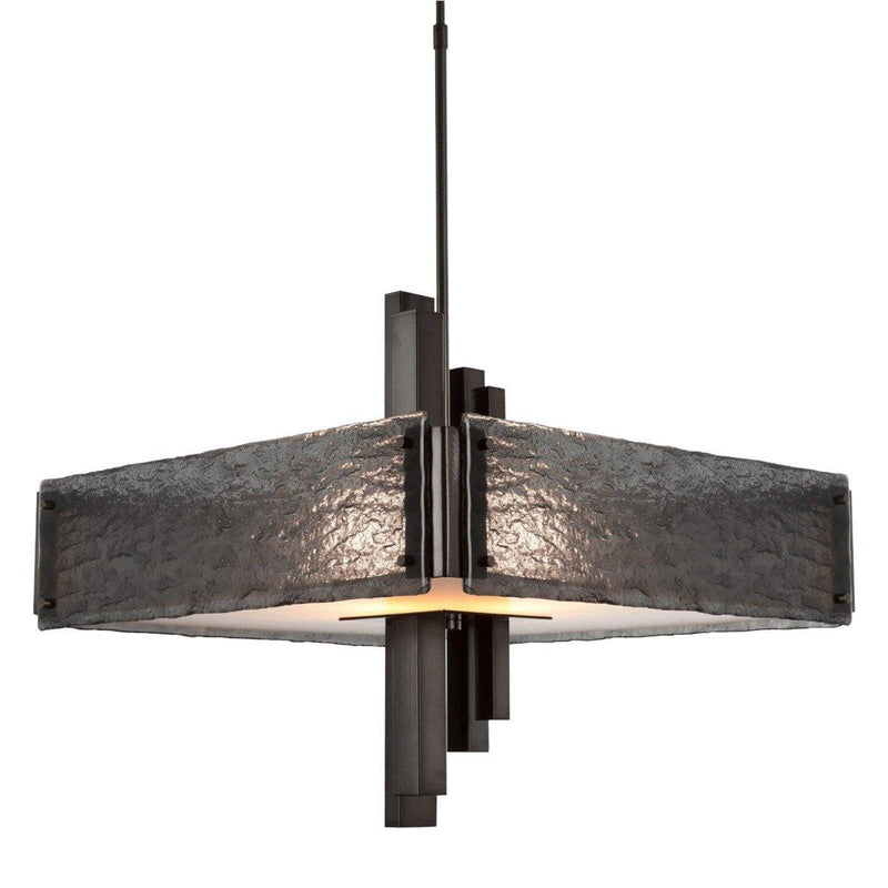 Carlyle Chandelier by Hammerton, Color: Frosted Granite-Hammerton Studio, Finish: Flat Bronze,  | Casa Di Luce Lighting