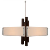 Carlyle Chandelier by Hammerton, Color: Ivory Wisp-Hammerton Studio, Finish: Bronze Oil Rubbed,  | Casa Di Luce Lighting