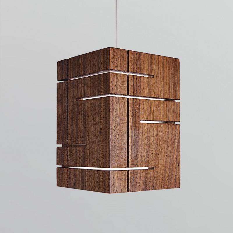 Claudo LED Accent Pendant by Cerno, Color Temperature: 2700K, 3500K, Wood Color: Walnut-LZF, Walnut Dark Stained-Cerno,  | Casa Di Luce Lighting
