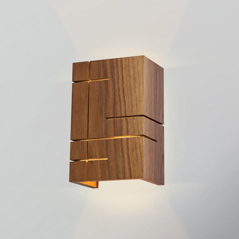 Claudo LED Wall Sconce by Cerno, Finish: Walnut Dark Stained, Walnut, Color Temperature: 2700K, 3500K,  | Casa Di Luce Lighting