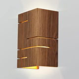 Claudo LED Wall Sconce by Cerno, Finish: Walnut Dark Stained, Walnut, Color Temperature: 2700K, 3500K,  | Casa Di Luce Lighting