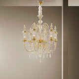 Bucintoro Chandelier by Sylcom, Color: Clear and 24kt Gold - Sylcom, Finish: Gold, Size: X-Large | Casa Di Luce Lighting