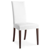 Copenhagen CB-1656 Fabric Upholstered Wooden Dining Chair by Calligaris by CDL (Casa Di Luce Collection), Seat Color: White, Taupe, Frame Finish: Wenge, Walnut,  | Casa Di Luce Lighting