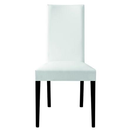 Copenhagen CB-1656 Fabric Upholstered Wooden Dining Chair by Calligaris by CDL (Casa Di Luce Collection), Seat Color: White, Taupe, Frame Finish: Wenge, Walnut,  | Casa Di Luce Lighting