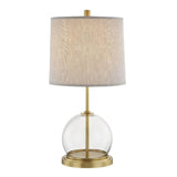 Coast Table Lamp by Alora, Color: Aged Nickel/White Linen, Vintage Brass/Natural Linen, ,  | Casa Di Luce Lighting