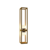 Cubic Two Light Floor Lamp - Gold