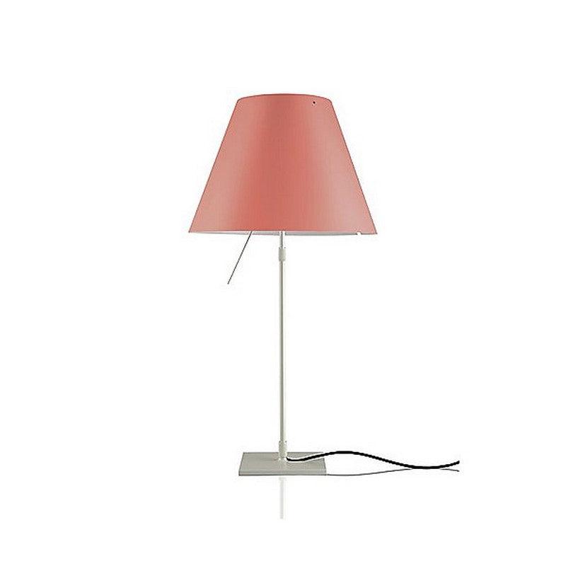 Costanza Table Lamp With On-Off Switch by Luceplan, Color: Black, Blue, Green, Pink, Red, White, Yellow, Concrete Grey - Foscarini, Stone, Soft Skin, Mistic White, Finish: Aluminum, Off-White,  | Casa Di Luce Lighting