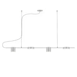 Counterpoint 4 LED Light Linear Pendant by Sonneman, Finish: Aluminum, ,  | Casa Di Luce Lighting
