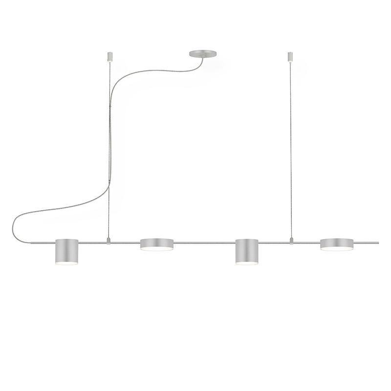 Counterpoint 4 LED Light Linear Pendant by Sonneman, Finish: Aluminum, ,  | Casa Di Luce Lighting