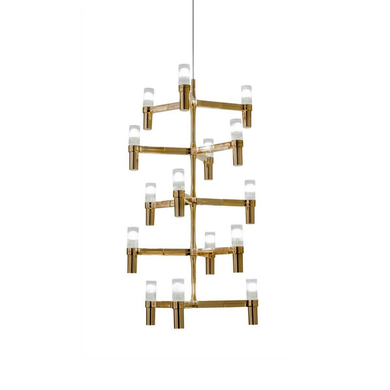 Crown Multi Chandelier by Nemo, Finish: Gold Painted, ,  | Casa Di Luce Lighting