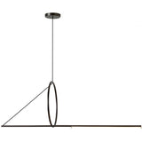 Cercle Et Trait Suspension by CVL, Finish: Nickel Satin, Size: X-Small,  | Casa Di Luce Lighting