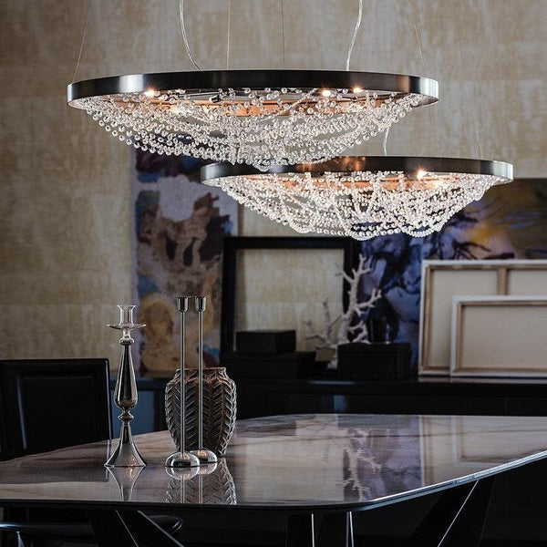 Cristal Round Chandelier by Cattelan Italia - Casa Di Luce
