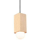 Cano Pendant Light by Cerno, Color: White Washed Oak - Cerno, Light Option: E26,  | Casa Di Luce Lighting