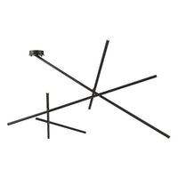 Crossroads 9-Light LED Flushmount by Eurofase, Finish: Black, Nickel Satin, Antique Brass, ,  | Casa Di Luce Lighting