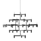 Crown Major Chandelier by Nemo, Finish: Black Plated, ,  | Casa Di Luce Lighting