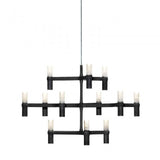 Crown Minor Chandelier by Nemo, Finish: Black Plated, ,  | Casa Di Luce Lighting