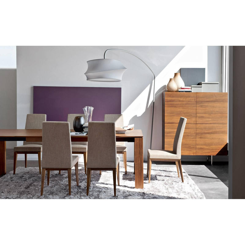 Bess Chair CS-1294  by Calligaris by CDL (Casa Di Luce Collection), Frame Colors: Walnut, Graphite, Wenge, Smoke, Natural, Seat Colors: Anthracite, Cord, Sand,  | Casa Di Luce Lighting