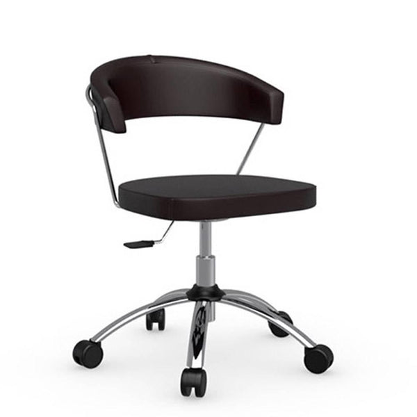 NEW YORK CB624-SK OFFICE CHAIR BY CONNUBIA, SEAT COLORS: OPTIC WHITE SKUBA, TAUPE SKUBA, , | CASA DI LUCE LIGHTING