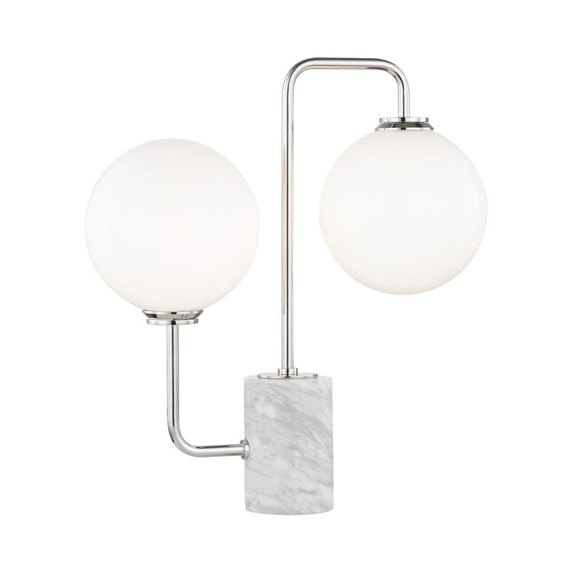 Mia Table Lamp by Mitzi, Finish: Brass Aged, Nickel Polished, ,  | Casa Di Luce Lighting