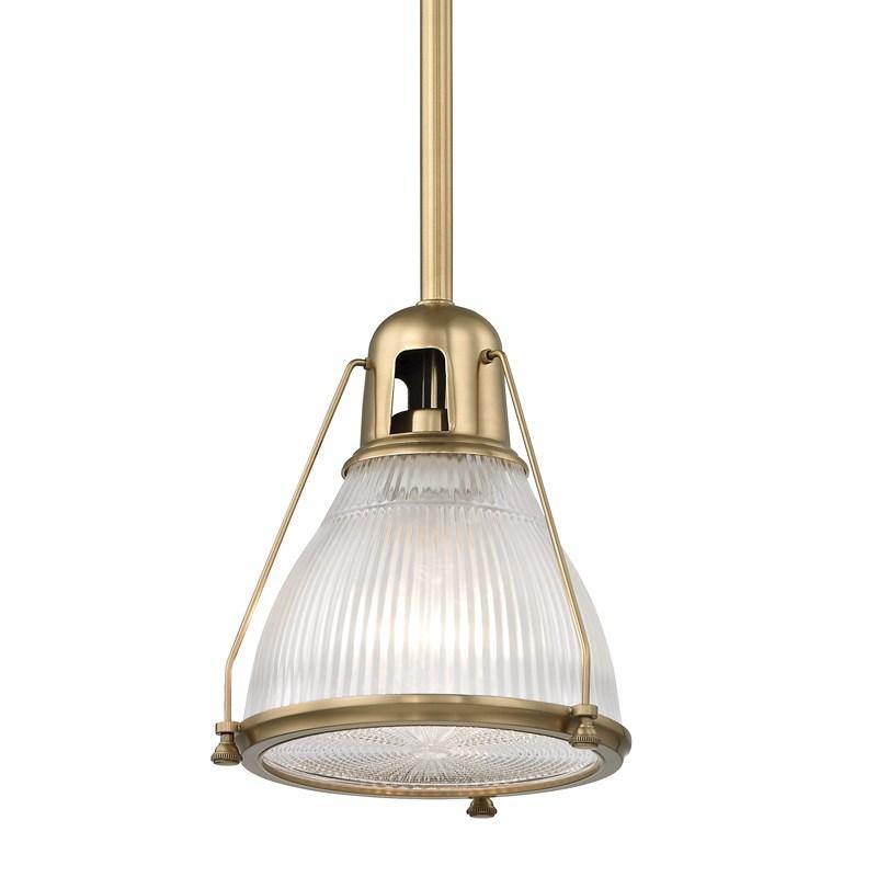 Haverhill Pendant by Hudson Valley, Finish: Brass Aged, Size: Small,  | Casa Di Luce Lighting