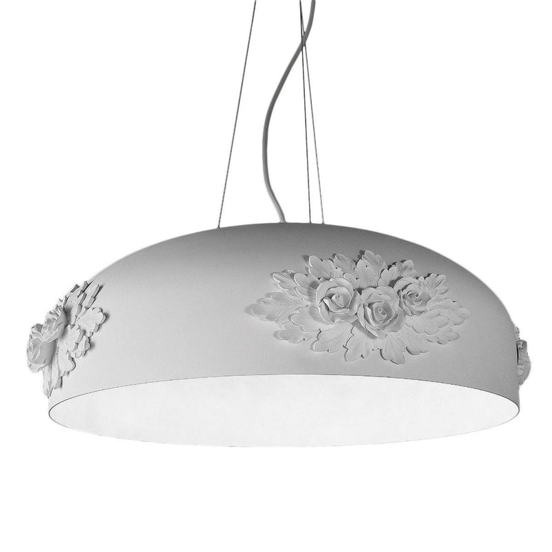 Dame S65 Pendant Lamp by Masiero, Finish: Matt White, Gold Leaf, ,  | Casa Di Luce Lighting