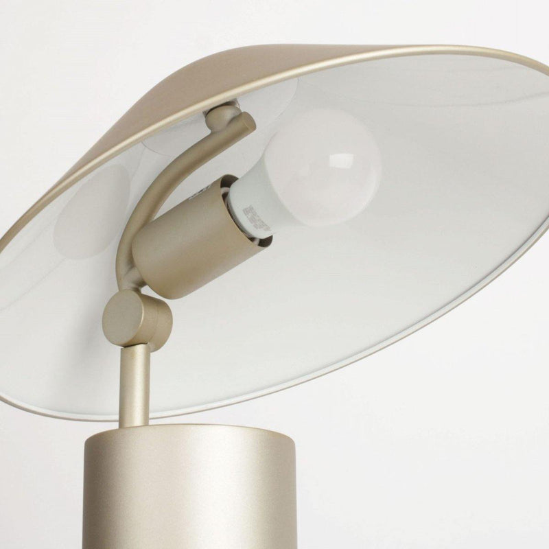 Damo Simple Table Lamp by Seed Design, Finish: Chrome, Copper, Matt Black, Matt White-Axo Light, Champagne Gold, ,  | Casa Di Luce Lighting
