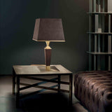 Darshan TL1 Table Lamp by Masiero, Color: Burnished Brass + Leather 1-Masiero, Burnished Brass + Leather 5-Masiero, Shiny Chrome + Leather 4-Masiero, ,  | Casa Di Luce Lighting