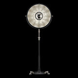 Atelier 63 Floor Lamp by Fortuny by Venetia Studium, Color: Silver Leaf-IDL, Finish: Black,  | Casa Di Luce Lighting