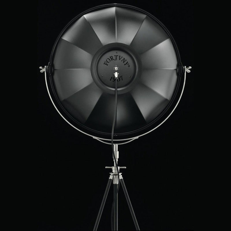 Black-Black/Silver Leaf Studio 63 Floor Lamp by Fortuny by Venetia Studium
