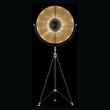 Black-Black/Gold Leaf Studio 76 Floor Lamp by Fortuny