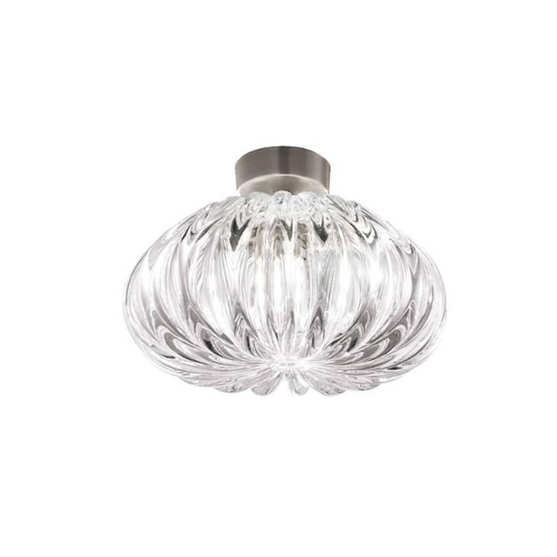 Diamante Ceiling Light by Vistosi, Color: Amber, Chrome, Light Option: LED, G9, E26, Size: Small, Medium, Large | Casa Di Luce Lighting