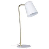 Dobi Table Lamp by Seed Design, Finish: White/Brass, ,  | Casa Di Luce Lighting