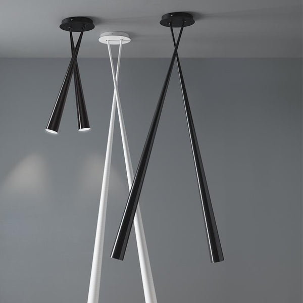 Drink Bicono Ceiling Light by Karboxx, Color: Carbon Fibre, Size: Small,  | Casa Di Luce Lighting