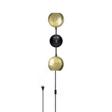 Plug-in Brass Nur Reversed Wall Sconce - Dual Globe by Dounia Home