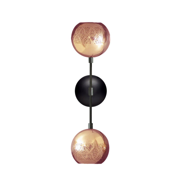Copper Nur Reversed Wall Sconce - Dual Globe by Dounia Home