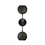 Gunmetal Nur Reversed Wall Sconce - Dual Globe by Dounia Home