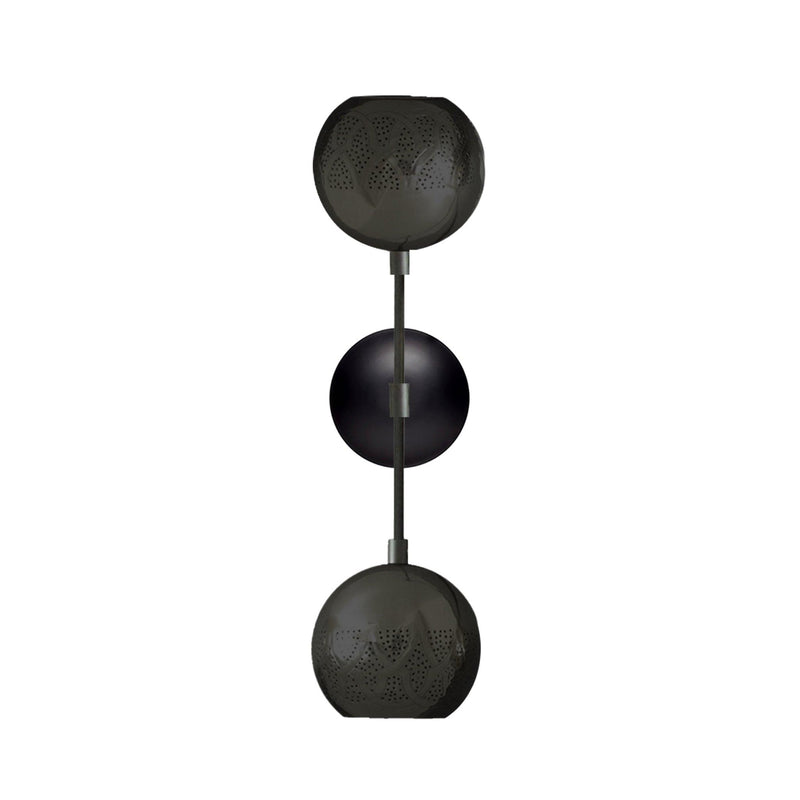 Gunmetal Nur Reversed Wall Sconce - Dual Globe by Dounia Home