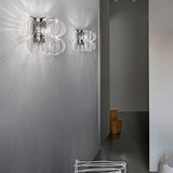 Ecos Wall Light by Vistosi, Color: White/Striped - Vistosi, Crystal/Striped, Finish: Bronze, Chrome,  | Casa Di Luce Lighting