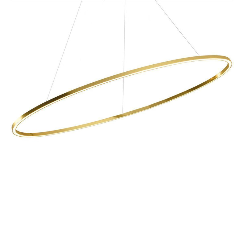 Ellisse Minor Pendant Light by Nemo, Finish: Gold Painted, Color Temperature: 2700K, Position: Uplight | Casa Di Luce Lighting