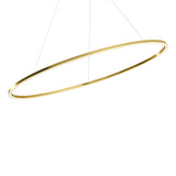 Ellisse Minor Pendant Light by Nemo, Finish: Gold Polished Anodized, Color Temperature: 2700K, Position: Uplight | Casa Di Luce Lighting